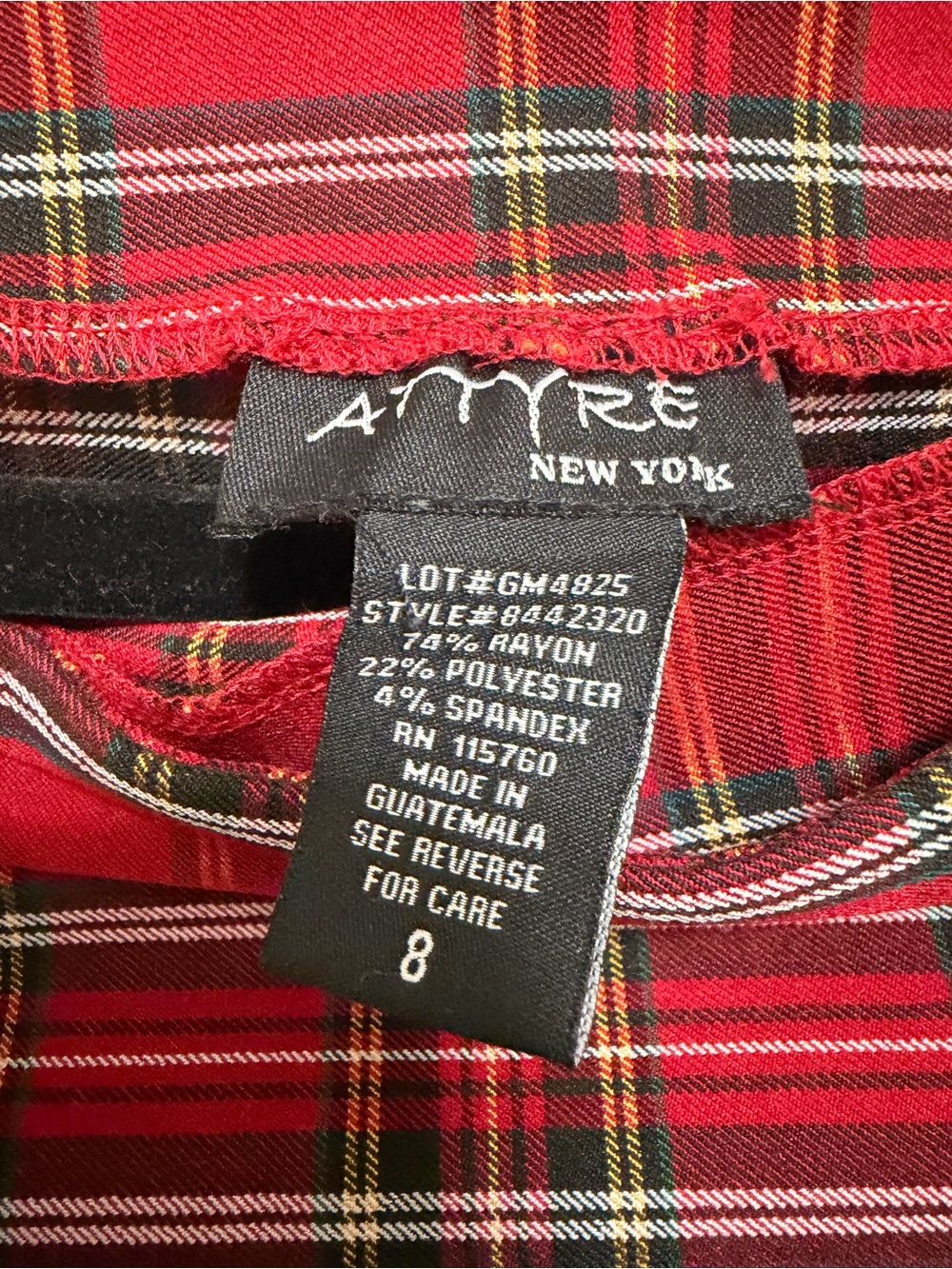 Red Plaid Pencil Skirt - Classic Tartan Women’s Skirt - Picture 2 of 2